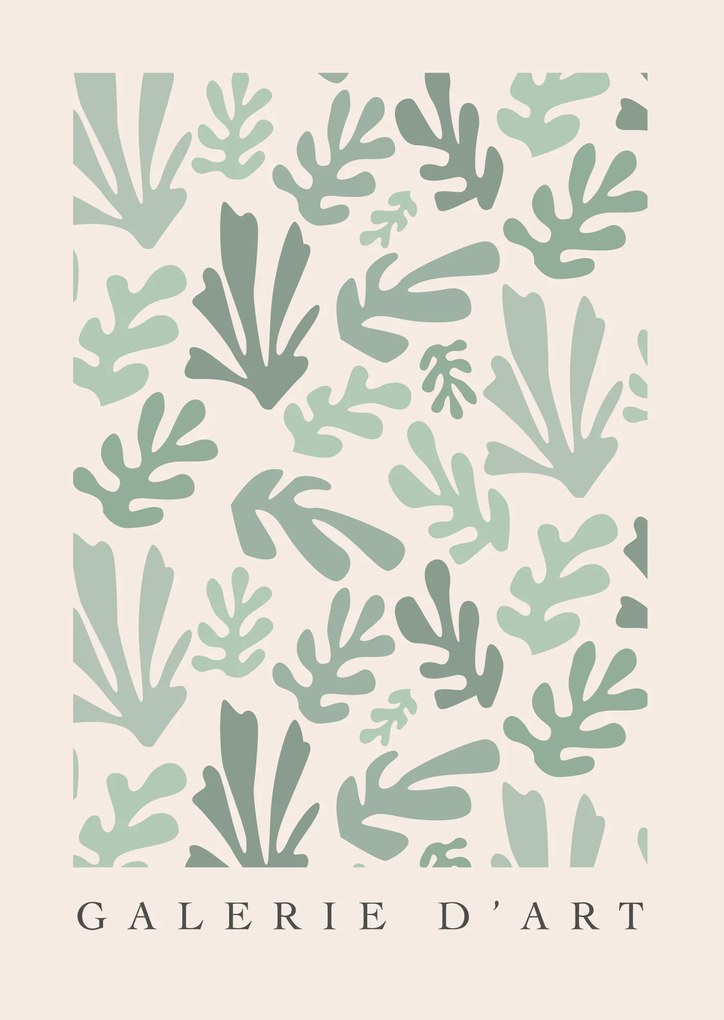 Galerie D'Art poszter - 50x70 cm, Fa fekete keret