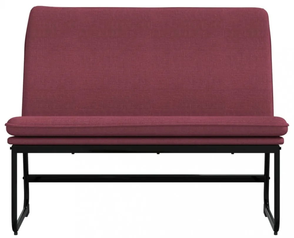 vidaXL bordó szövetpad 100 x 75 x 76 cm