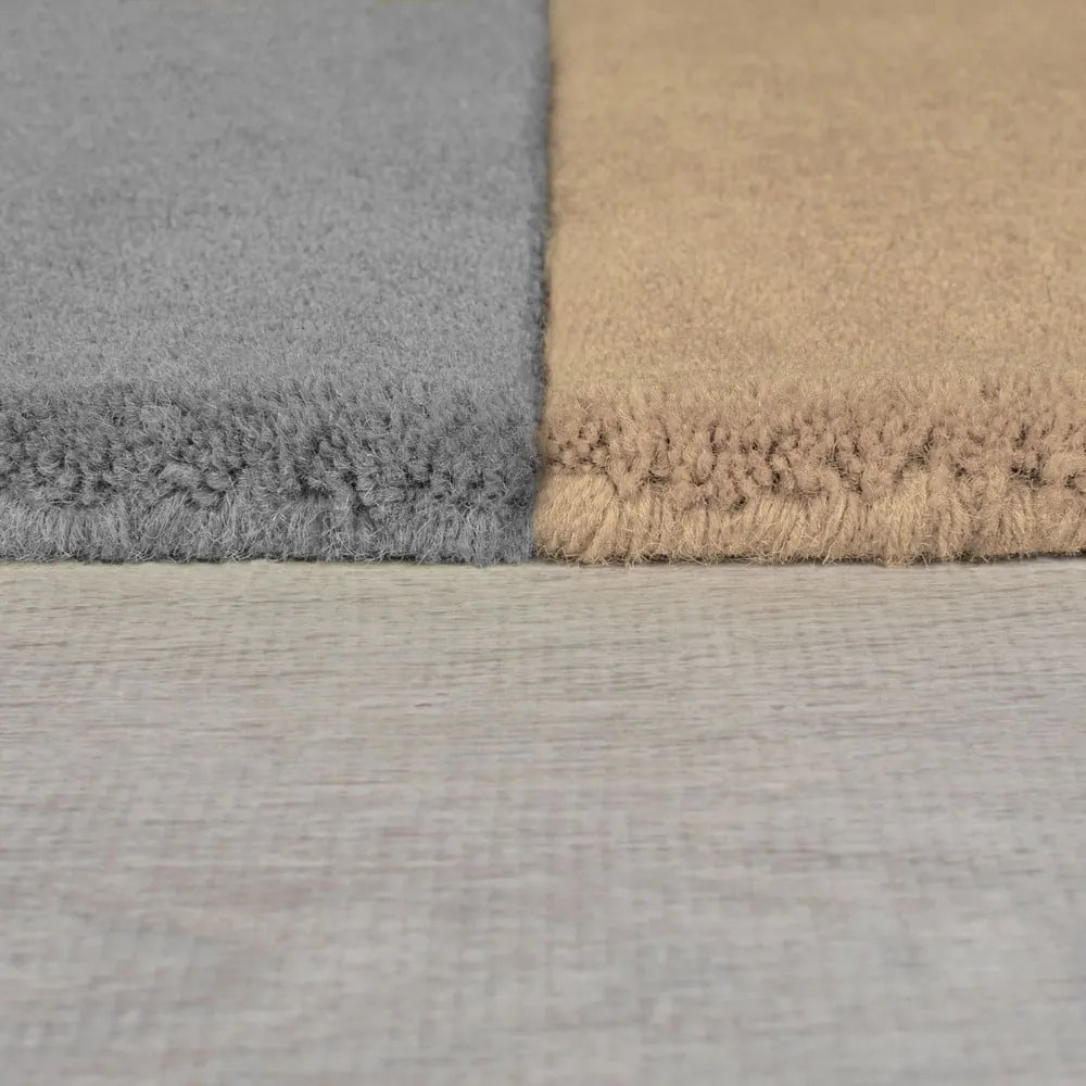 Fekete-szürke kézi szövésű gyapjú szőnyeg 200x290 cm Lozenge Monochrome – Flair Rugs
