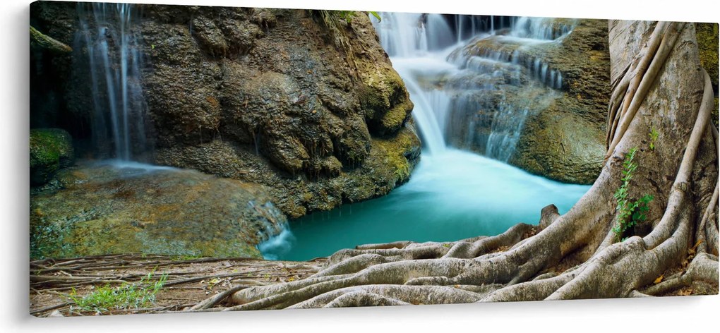 Kép - Folyó vízesésekkel (120x50 cm)