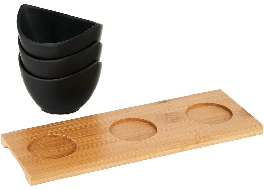 Florina Adria tálalószett, fekete