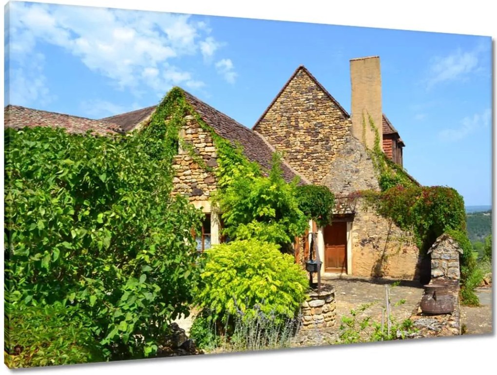 Vászonkép 90x60 Provence házikó