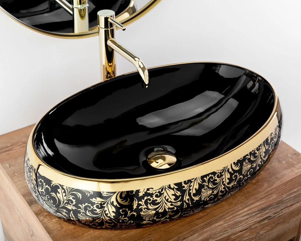 Pultos mosdó Rea Meryl Black / Gold
