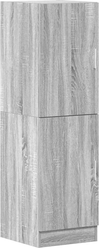 vidaXL szürke sonoma színű szerelt fa konyhaszekrény 38x41,5x131,5 cm