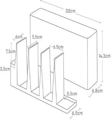 Fém konyhai eszköztartó állvány Tower – YAMAZAKI