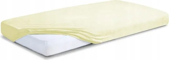 Gumis frottír lepedő 180x200 Premium Matex, sötét krém_03