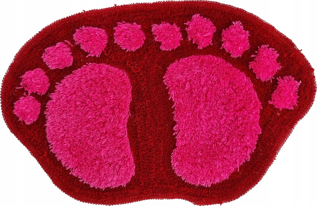 Fürdőszoba Szőnyeg Láb Piros Rózsaszín Málna Puha