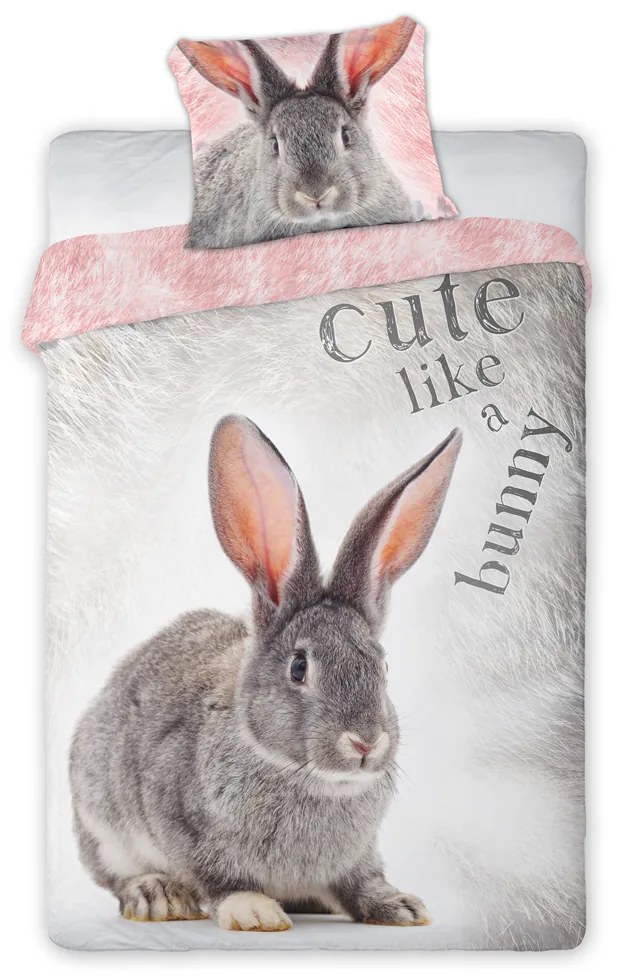 Homa BUNNY pamut ágynemű 140x200 cm