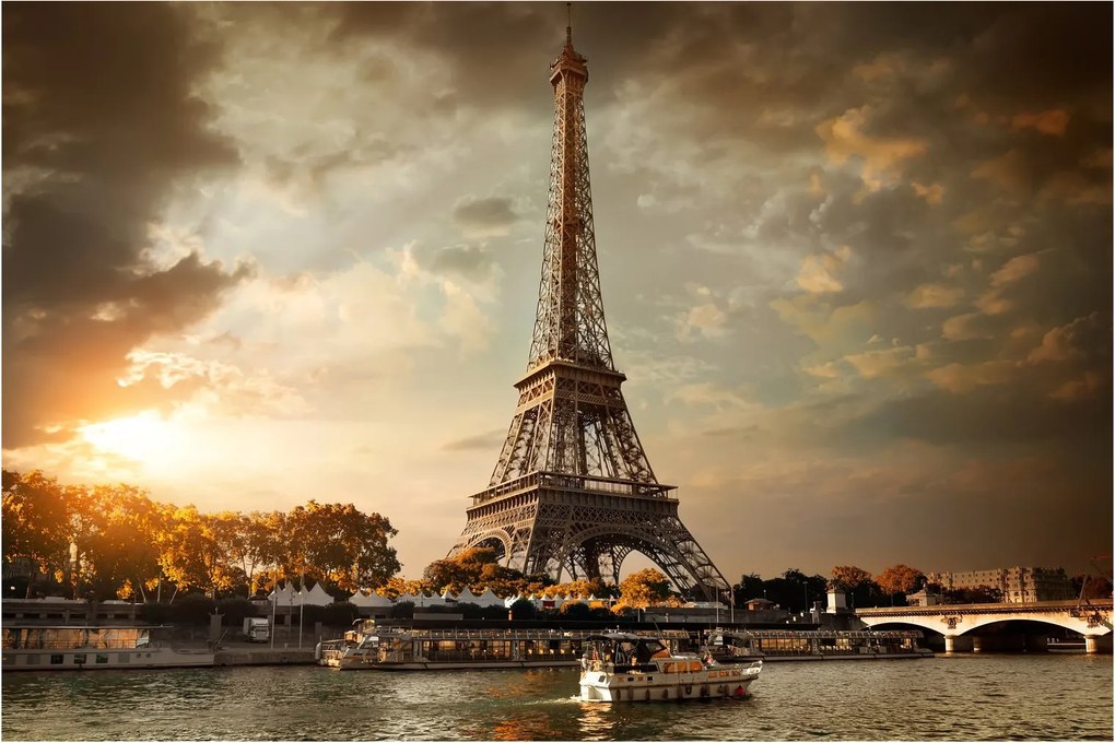 Kép - Eiffel-torony, Párizs, Franciaország (90x60 cm)