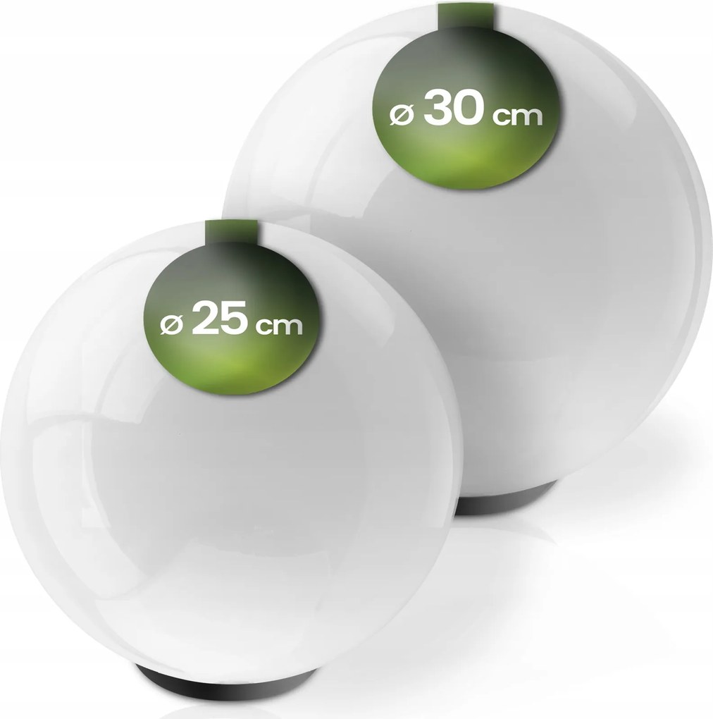 LED-es kerti lámpa szett Napelemes Földfelszíni Dekoratív Golyó 25CM 30CM
