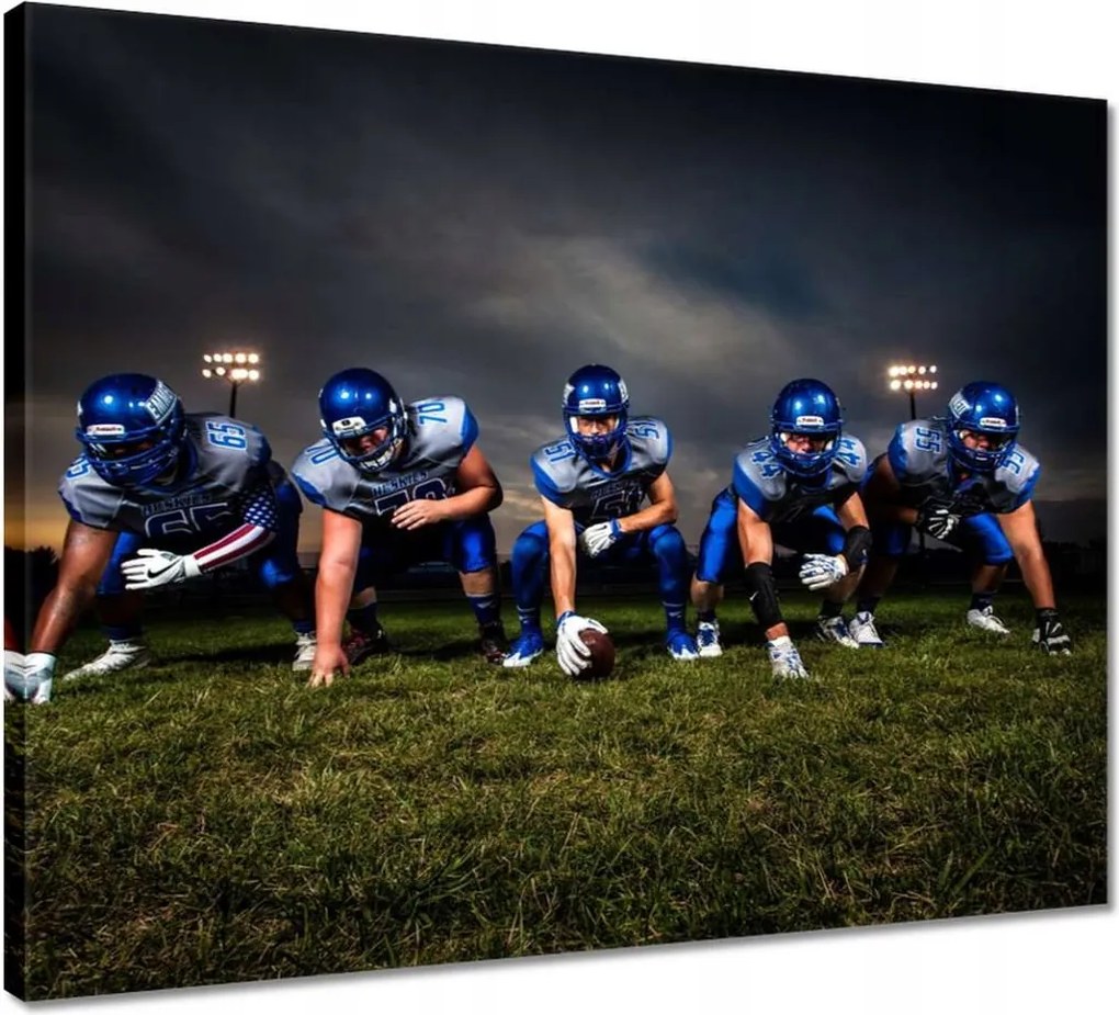 Vászonkép 50x40 Rögbi Férfi Sport Labda