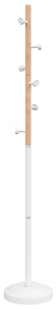 fehér porszórt vas ruhafogas 177 cm