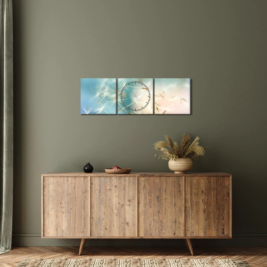 Kép - boldogság (órával) (90x30 cm)