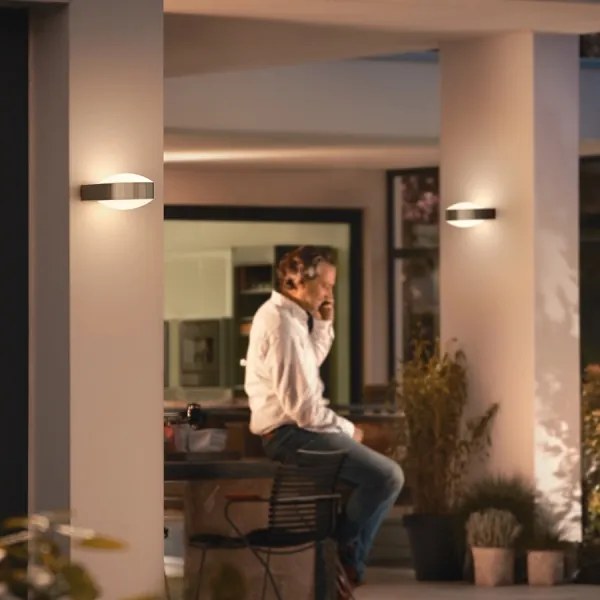 Philips 17336/47/PN - Kültéri fali lámpa MYGARDEN CHIPMUNK E27/42W