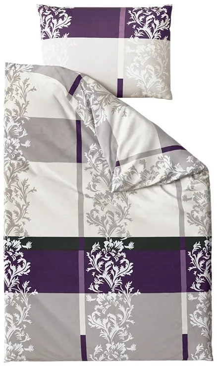 Deluxe pamut ágynemű lila Ágyneműhuzat mérete: 70 x 90 cm | 140 x 200 cm