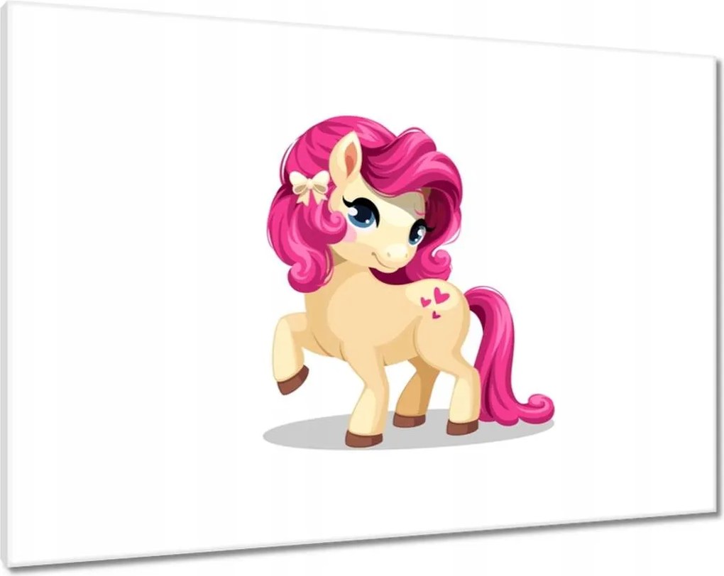 Vászonkép 100x70 Póni lány motívum