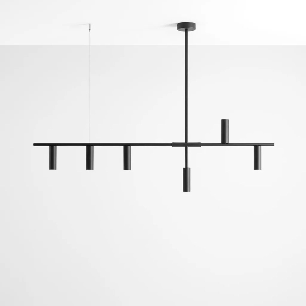 ALDEX 1104K1 TREVEO Többágú Függesztett Lámpa Fekete GU10 mini IP20