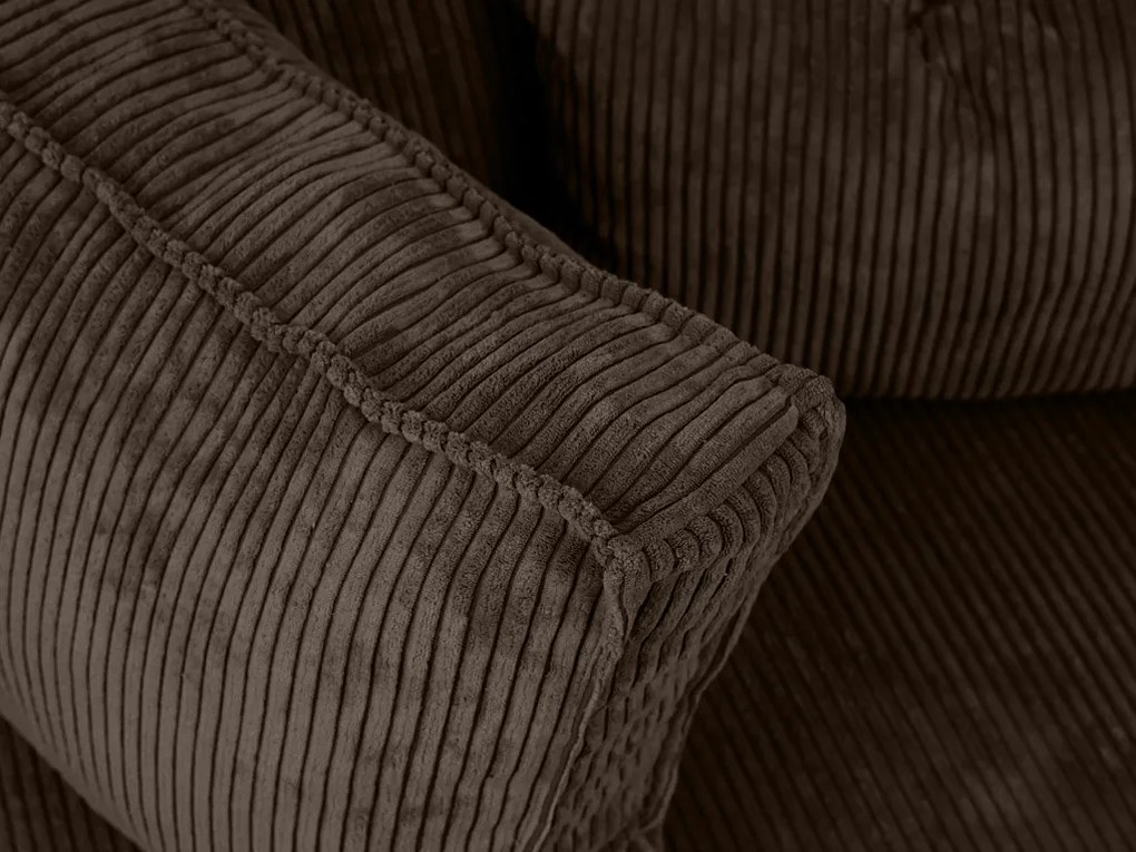 U alakú ülőgarnitúra SMART COSARO 295x140 cm, sötétbarna