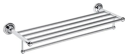 Törölközőtartó 66,5x12 cm ezüst