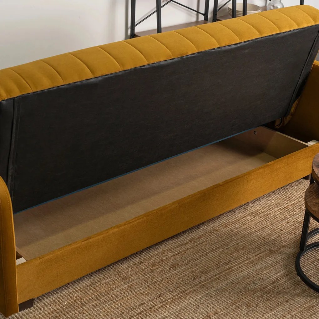 Zestaw 2x Sofa PORTO Musztardowa