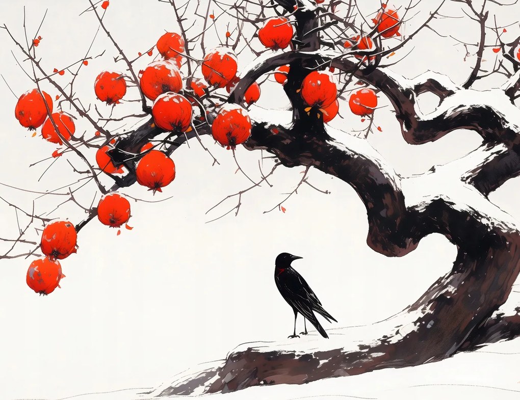 Poszter 65x50cm Holló a fánál