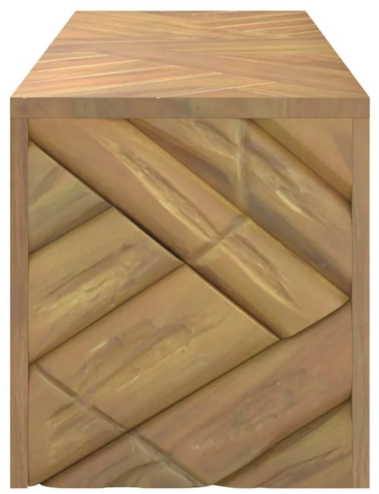 tömör tíkfa dohányzóasztal 110x35x38 cm
