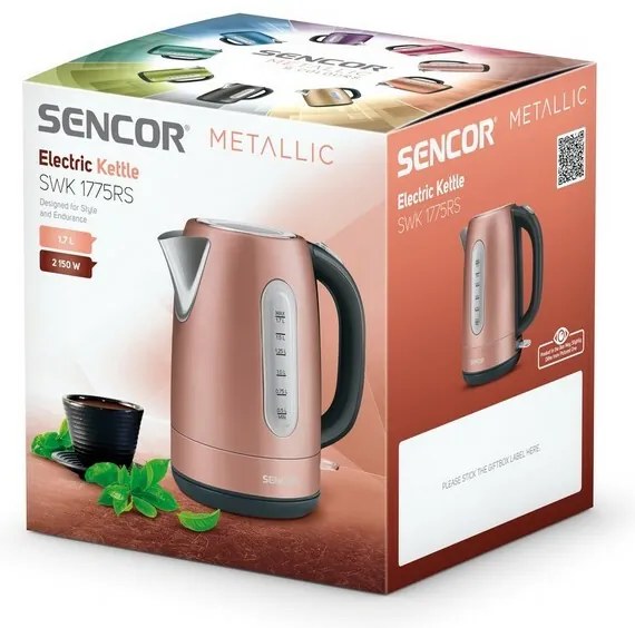 Sencor SWK 1775RS elektromos vízforraló, rózsaszín