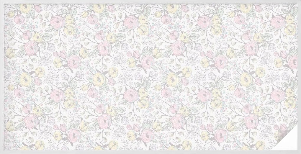 Öntapadós Ablakfólia Adatvédelem Virágmintás 200x100 cm