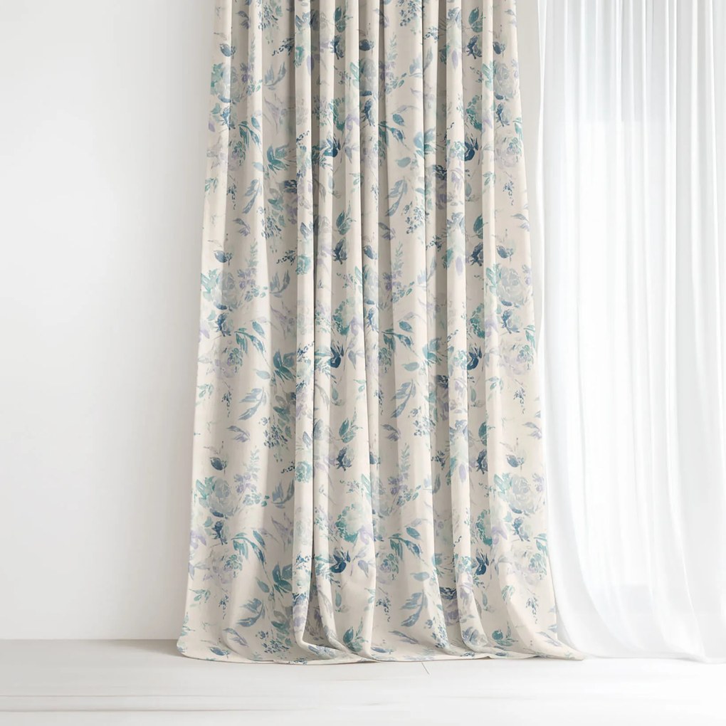 Goldea valencia dekorfüggöny - növénylenyomatok 180x135 cm