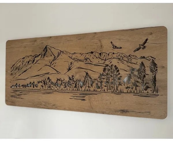 Li-Go 5589/A/DUB2 - LED fali dekoráció LED/10W/5V 30000 mAh 110x50 cm tölgy