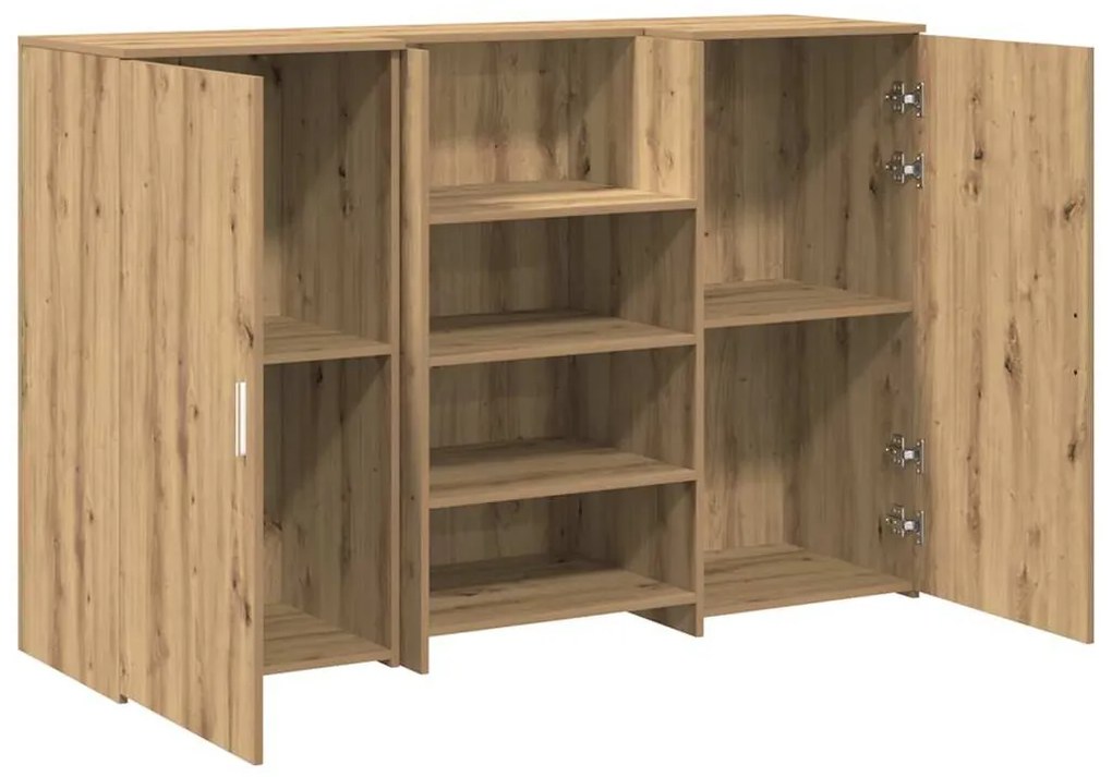 recepciós pult kézműves tölgy 155x50x103,5 cm szerelt fa