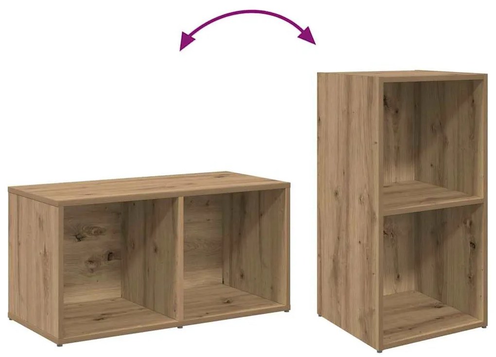 TV szekrény garnitúra 2 pcs kézműves tölgy 72 x 35 x 36.5 cm