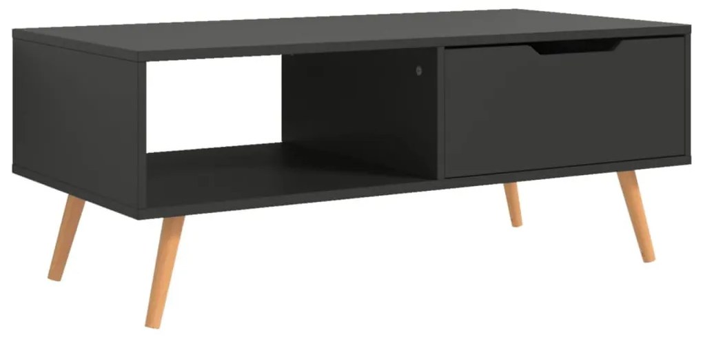 Szürke szerelt fa dohányzóasztal 100 x 49,5 x 43 cm