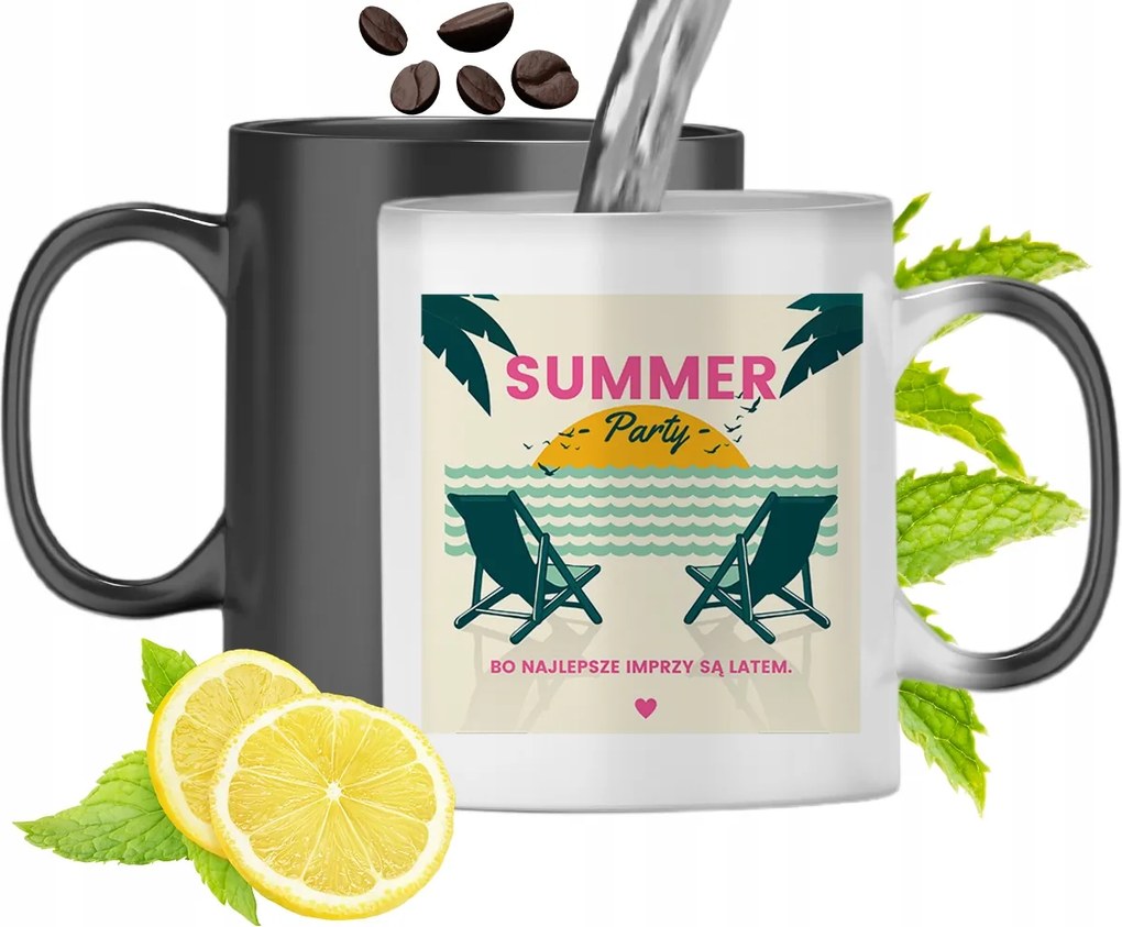 Mágikus Bögre Party Számára Színváltós, fényképes nyomtatással