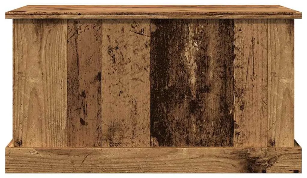 antik fa színű szerelt fa tárolódoboz 70 x 40 x 38 cm