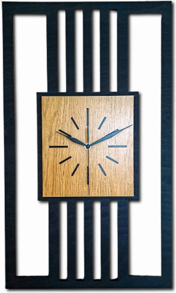 Nagy,modern Falióra,loft,fa,nappaliba,lamellák,aranytölgy,csendes