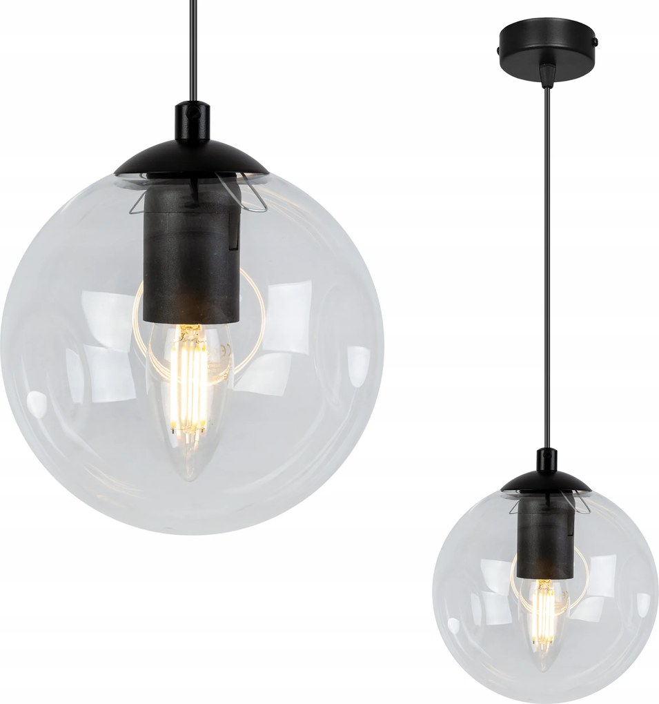 Mennyezeti Lámpa Függő Csillár Egyetlen Üveg Gömb Konyhába Nappaliba