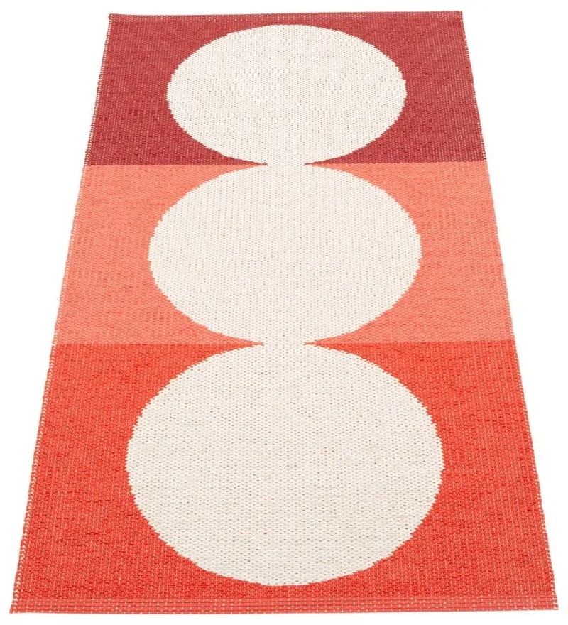 Piros-krémszínű kültéri-beltéri szőnyeg 70x140 cm Otto Berry – Pappelina