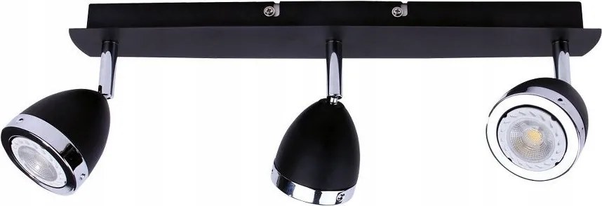 Calasa fekete hármas modern mennyezeti lámpa