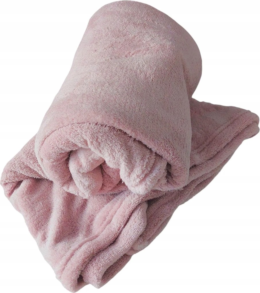 Pléd Ágytakaró Fotel Kanapé Takaró Rózsaszín Polár 140x200 cm