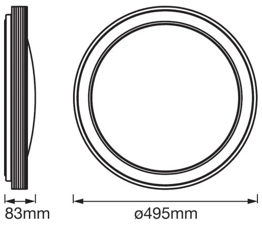 Ledvance - LED Dimmelhető mennyezeti lámpa SMART + FRAME LED/32W/230V Wi-Fi