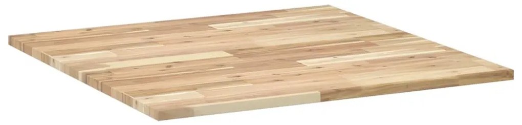 négyzet alakú tömör akácfa asztallap 80 x 80 x 2 cm