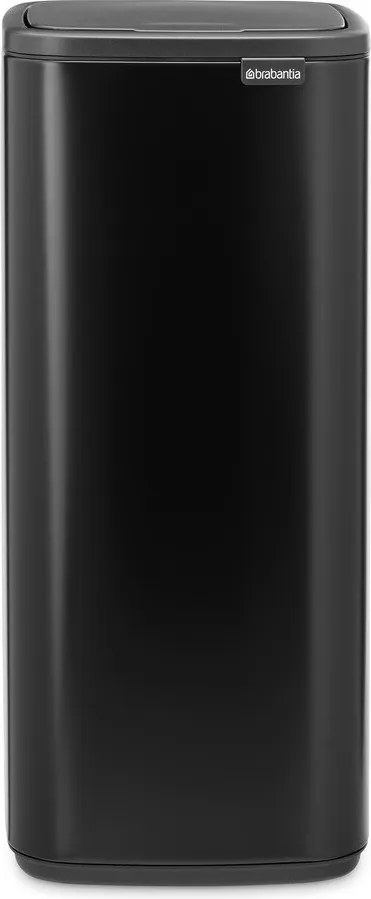 Matt fekete acél érintésre nyíló szemetes 30 l Bo Touch – Brabantia