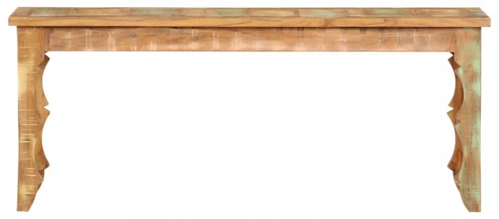 tömör újrahasznosított fapad 110 x 35 x 45 cm