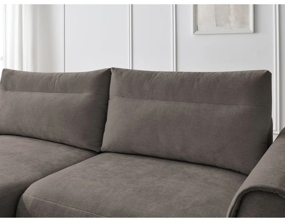 Barna sarokkanapé Aden – Bobochic Paris