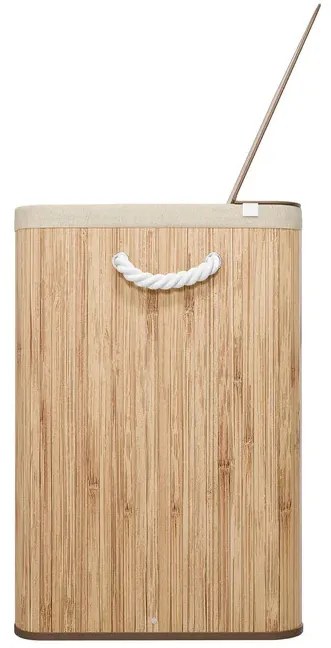 Juskys Curly bambusz kosár 150 L - természetes