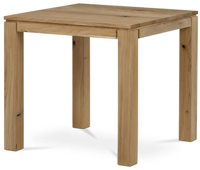 Tömör Tölgy Étkezőasztal 80×80 cm. DS-F080 DUB