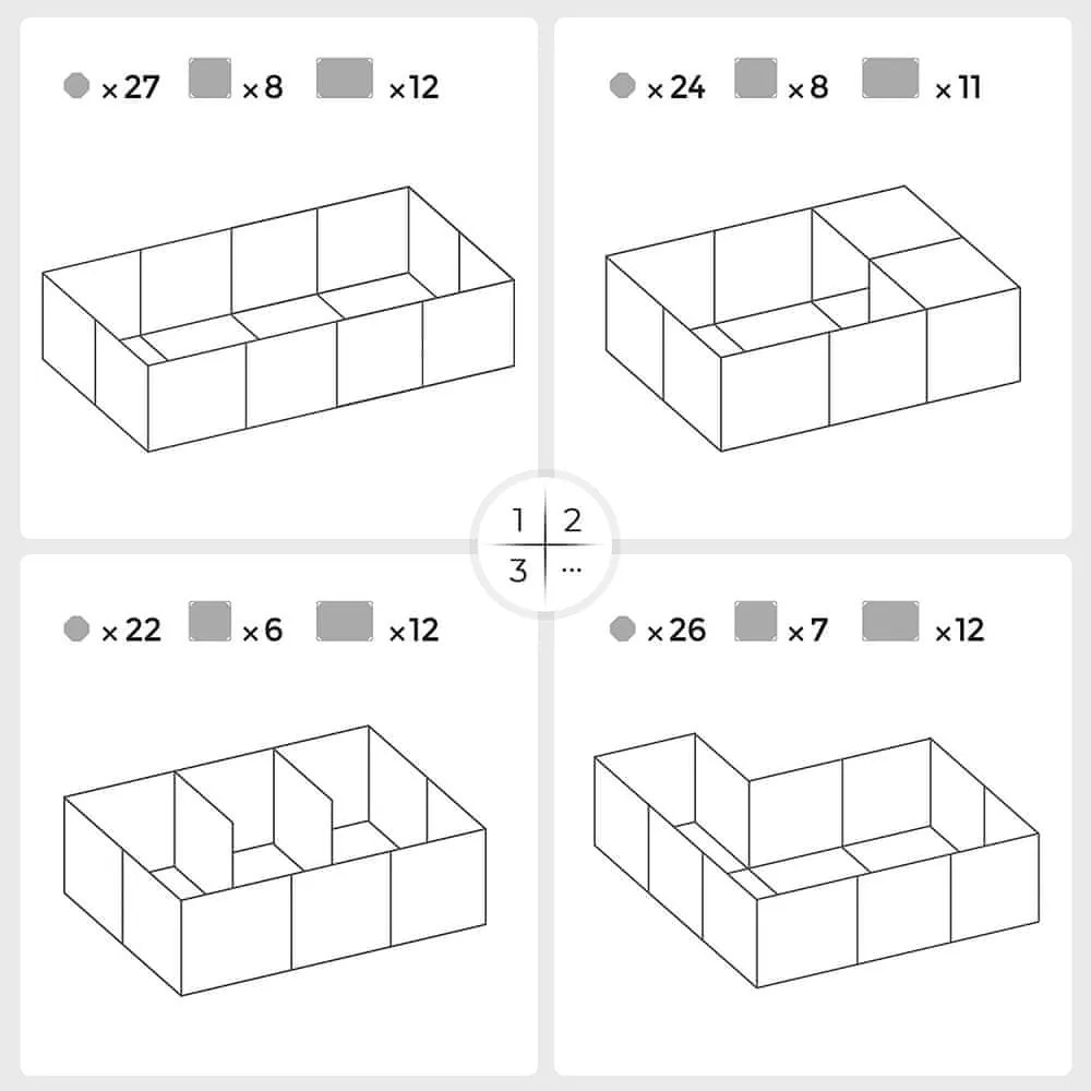 BEN átlátszó műanyag állatkarám, 143x71x47cm, átlátszó SongmicsHome
