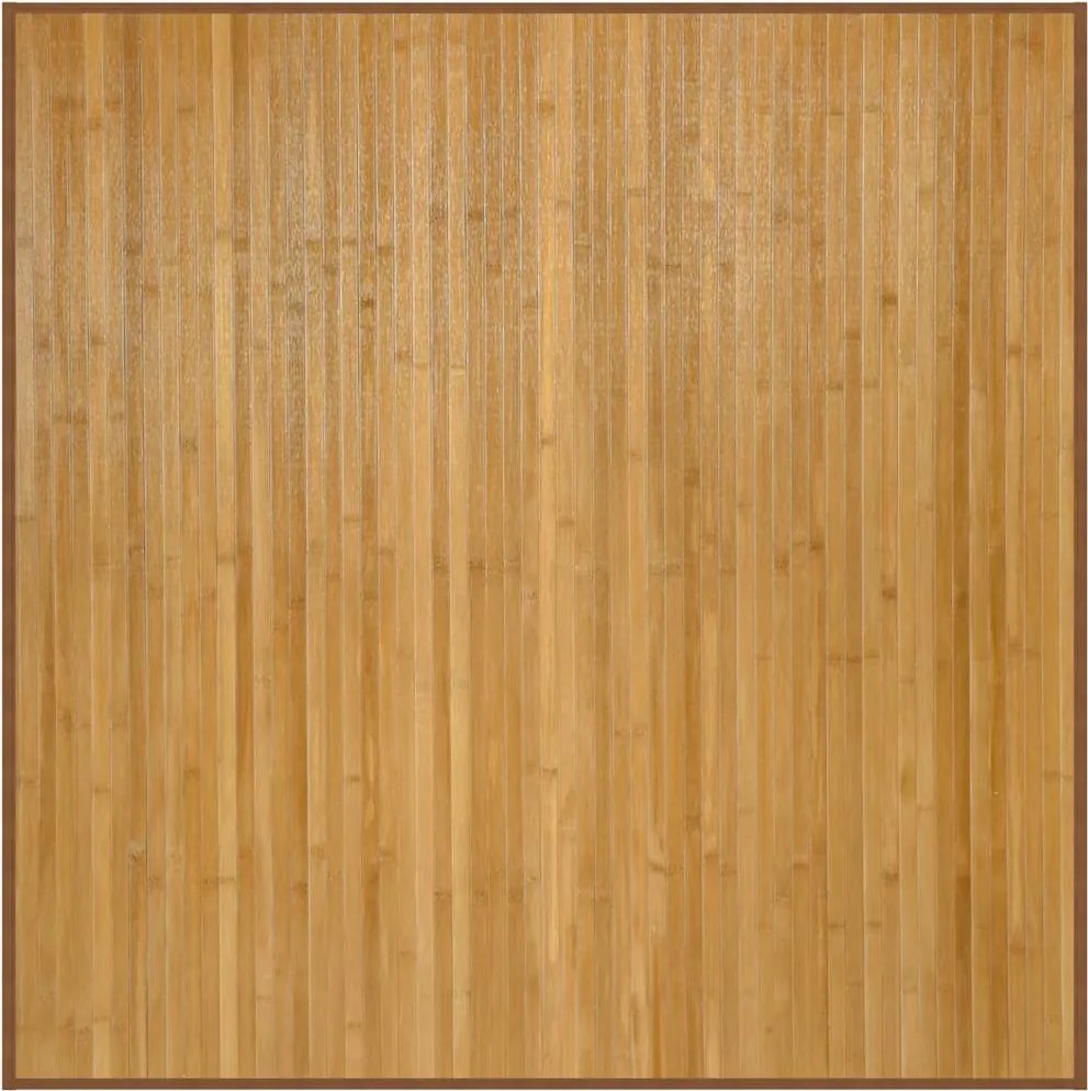 vidaXL természetes bambusz négyzet alakú szőnyeg 100 x 100 cm