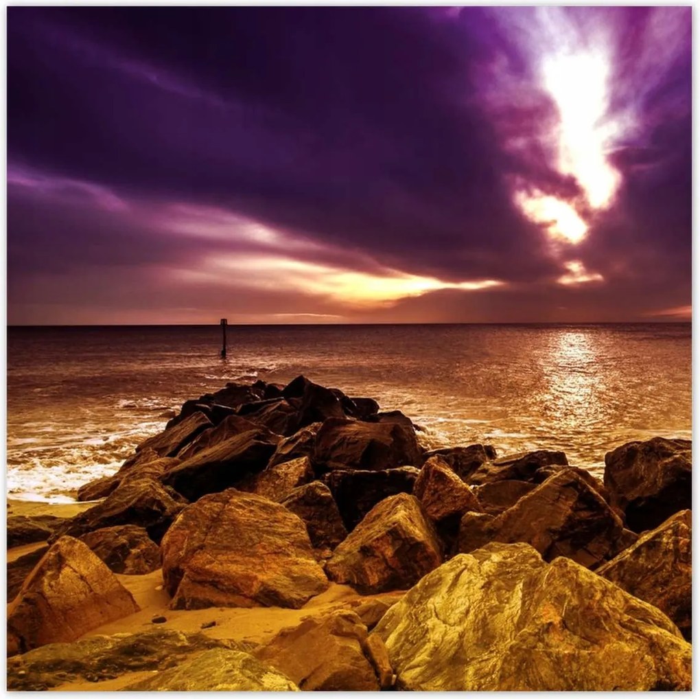 Poszterek 30x30 Lila ég Tenger